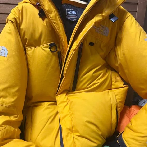 09 노스페이스  히말라야 옐로우 xl