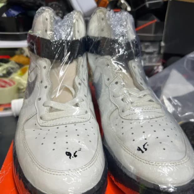 나이키 에어포스1 하이 검/은 완창 새상품