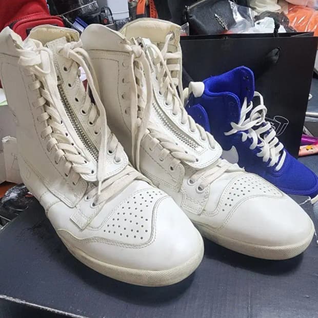 디올옴므 03 지퍼  하이탑 41,41.5