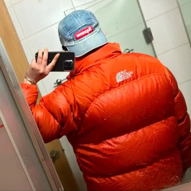 노스페이스 700눕시  센터로고 xl