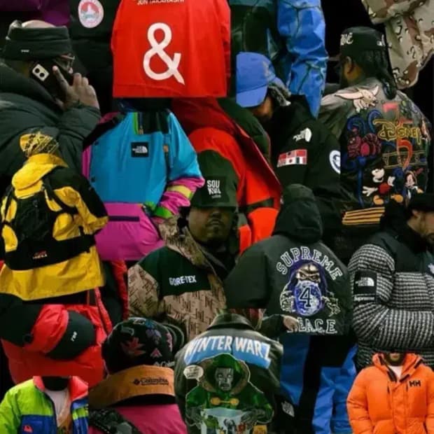 노스페이스 한정판 수트 검노