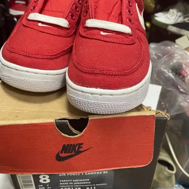 [265] 나이키 에어 포스1 로우 cvs sc 빨흰완창 96