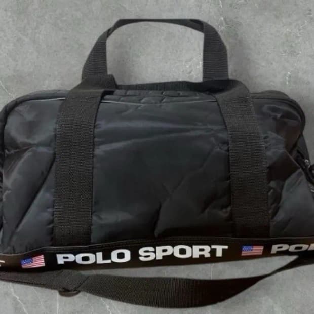 90's 폴로 스포츠 블랙 보스턴백