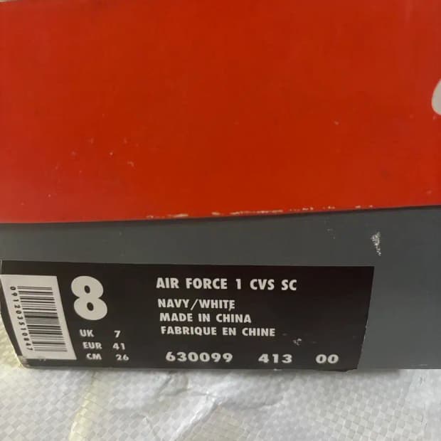 나이키 에어포스1 CVS SC 로우 남/흰