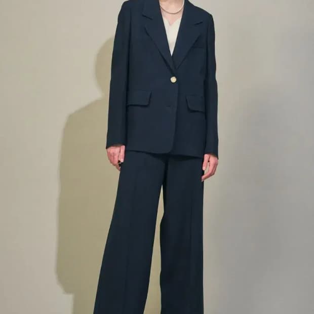 24 마인 오버사이즈 싱글 브레스티드 자켓