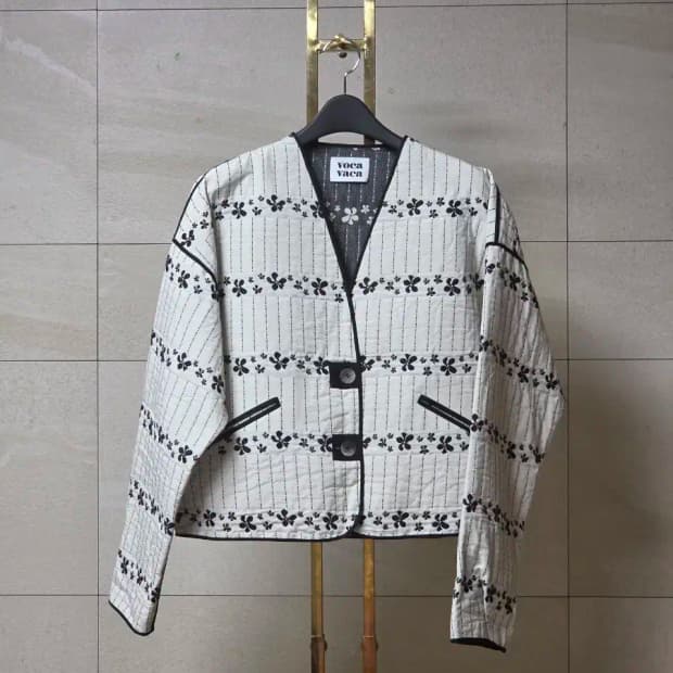 vocavaca 꽃무늬 퀼팅 자켓
