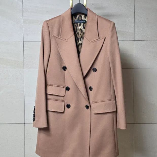 돌체앤가바나 더블 브레스티드 코트