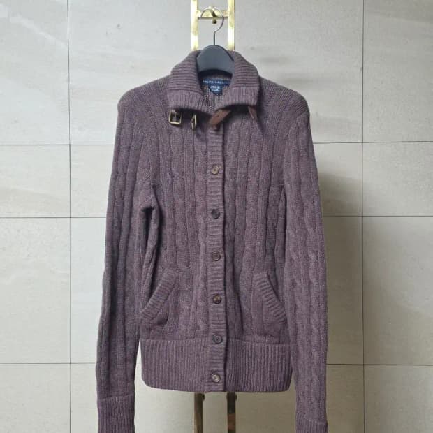 랄프로렌 케이블 니트 가디건