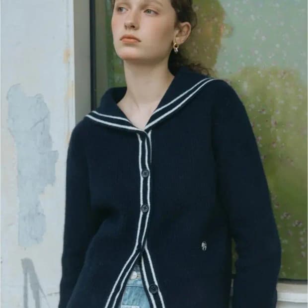 마리떼 프랑소와 저버 세일러 니트 가디건