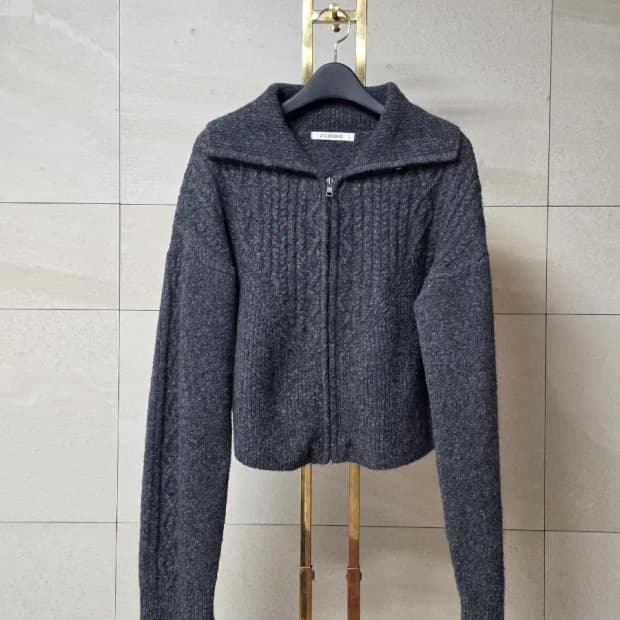 제이청(J.CHUNG) 베이비 알파카 케이블 집업 가디건