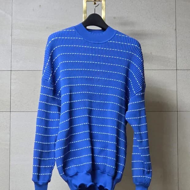 빅토리아 빅토리아 베컴 스트라이프 프릴 니트