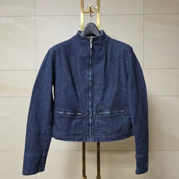 Fendissime 하이넥 데님 자켓