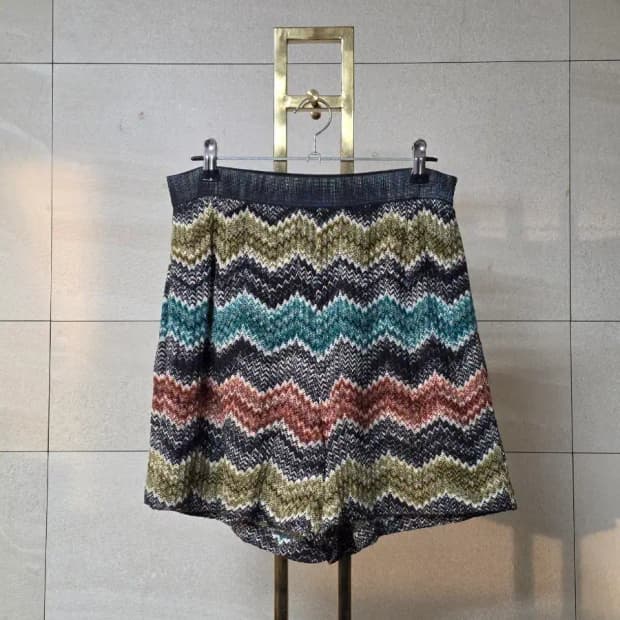 미쏘니 지그재그 코튼 니트 쇼츠