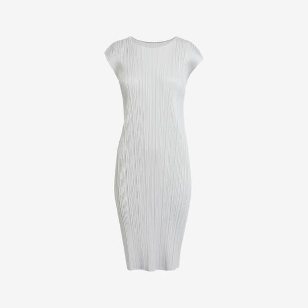 플리츠플리즈 베이직 원피스 라이트그레이