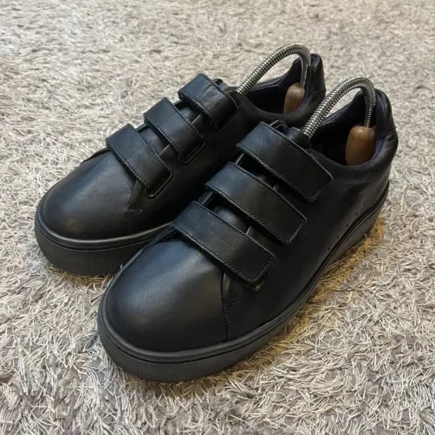 산드로 가죽 벨크로 스니커즈 운동화 38 G03977