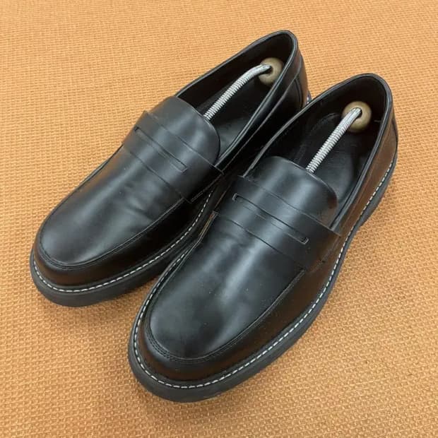 자라 ZARA 블랙 페니 로퍼 285 G06190