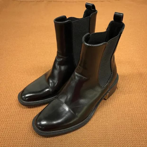 자라 ZARA 블랙 첼시 부츠 230 G08283