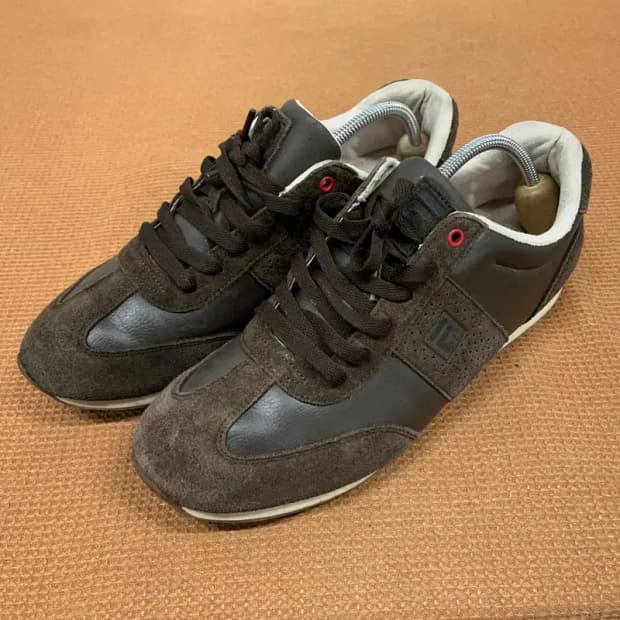 필라 브라운 스웨이드 스니커즈 운동화 280 G08777