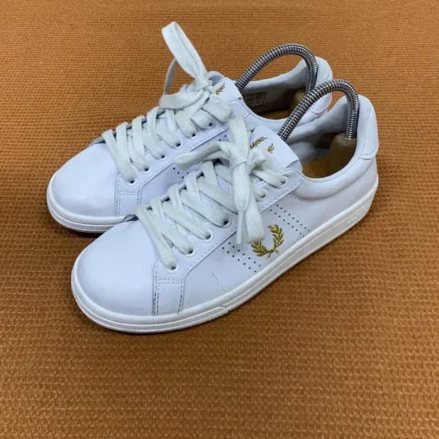 프레드페리 레더 스니커즈 운동화 UK4 G06963