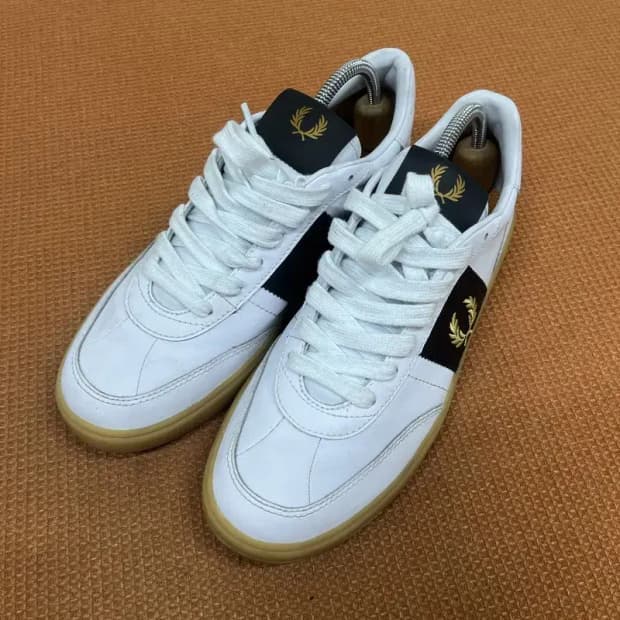 프레드페리 가죽 스니커즈 운동화 UK6 G08049