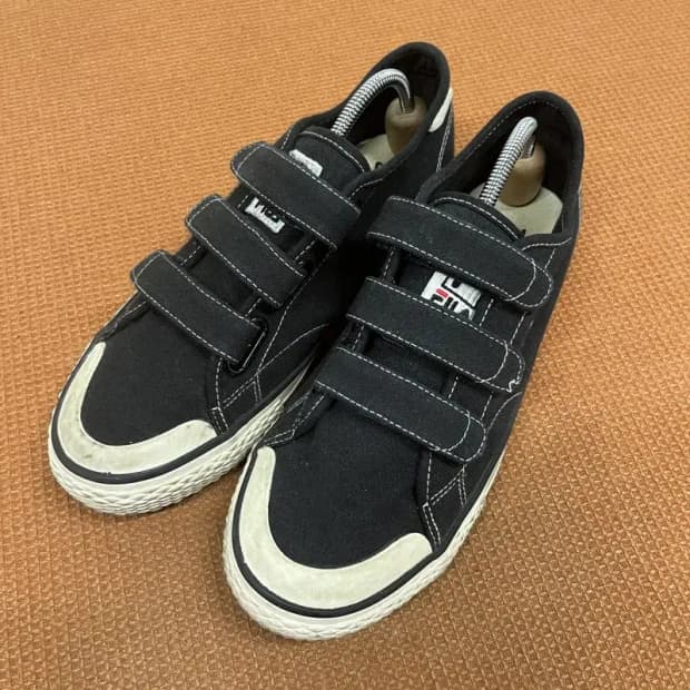 필라 블랙 벨크로 스니커즈 260 G08122