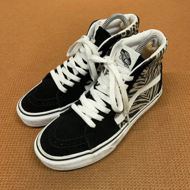 반스 올드스쿨 레오파드 호피 하이 스니커즈 여자 신발 230 G08382