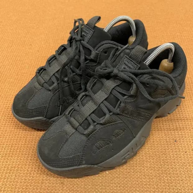 필라 FILA 블랙 어글리슈즈 운동화 신발 250 G08438