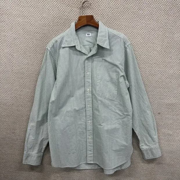 유니클로 포켓 캐주얼 스트라이프 셔츠 L M08463