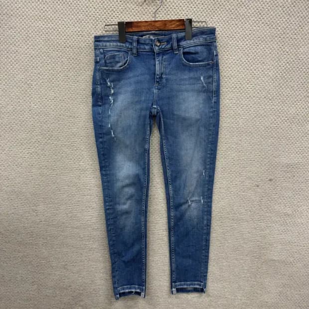 자라 데미지 스키니진 데님 청바지 27인치  M08813