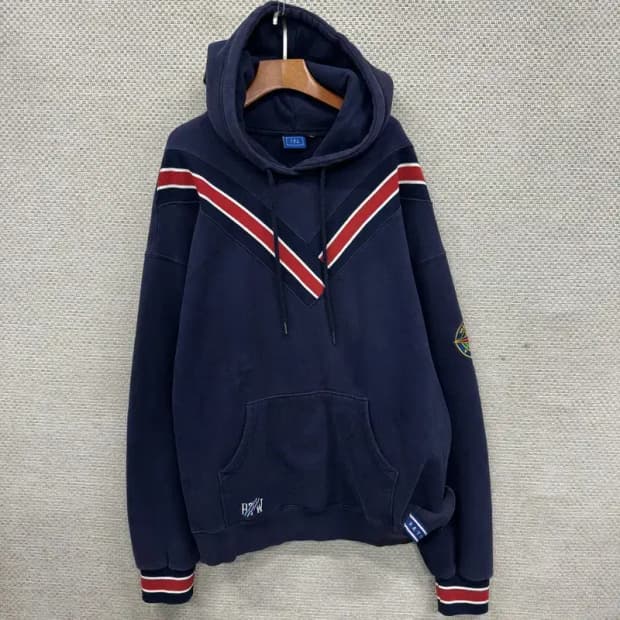 로맨틱크라운 센터라인 약기모 오버핏 후드티 XL M08792