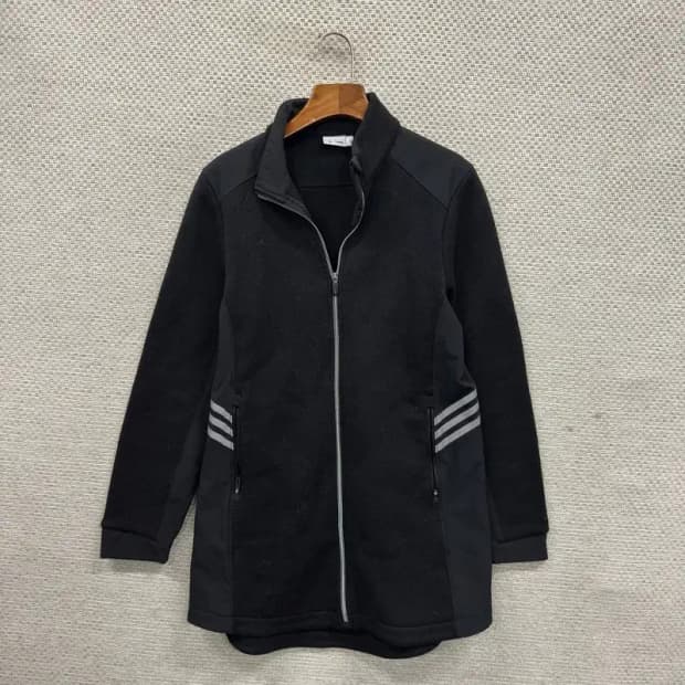 아디다스 골프 아웃도어 블랙 약기모 여자 롱 집업 105 M09317