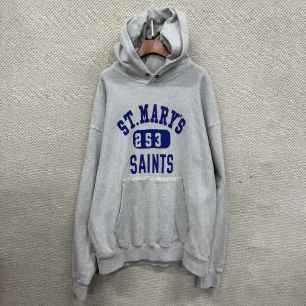 아웃스탠딩 센터프린팅 캐주얼 오버핏 후드티 L M09309