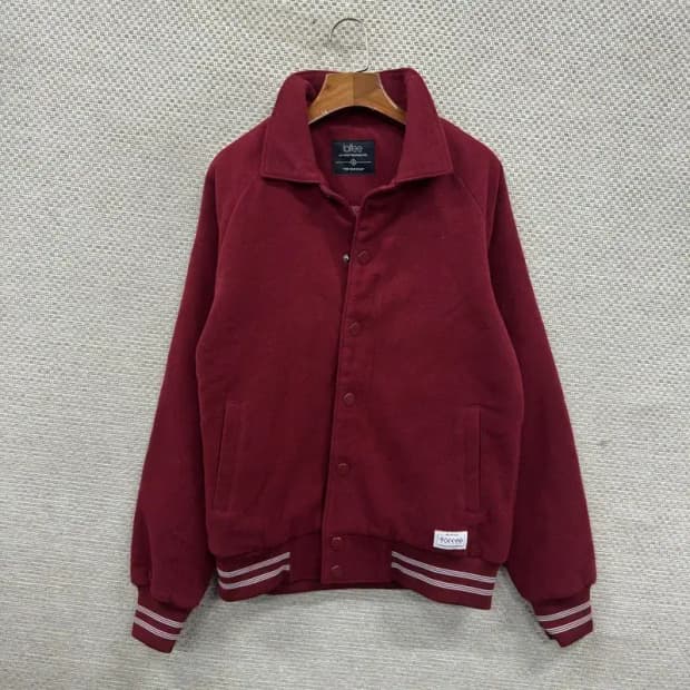 TOFFEE 토피 스웨이드 바시티 자켓 S M09439