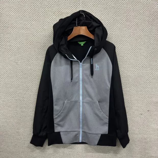 헤지스 자수로고 약기모 후드집업 100 M09448