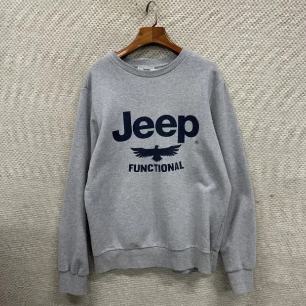 지프 JEEP 프린팅로고 캐주얼 맨투맨 L M09561