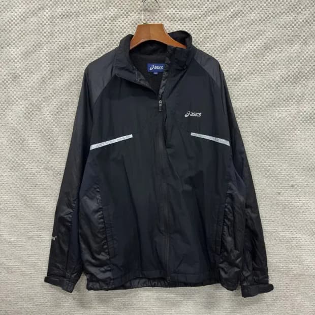 아식스 프린팅로고 캐주얼 바람막이 자켓 105 M09669