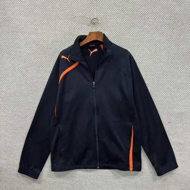 푸마 자수로고 캐주얼 배색 트랙탑 져지 집업 XL M09677