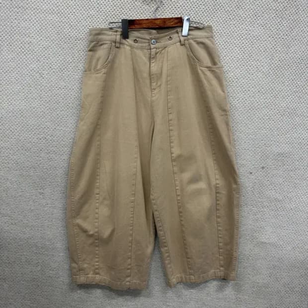 굿 라이프 웍스 베이지 벌룬핏 팬츠 바지 L M09691