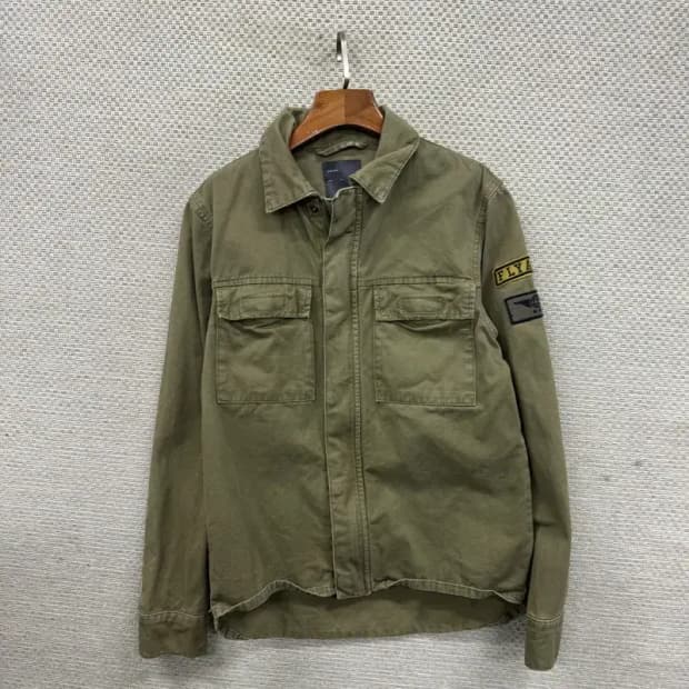 자라 카키 사이드자수 셔츠 자켓 S M08940