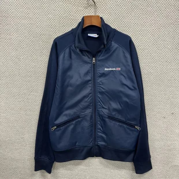 리복 자수로고 캐주얼 져지 집업 95 M08958