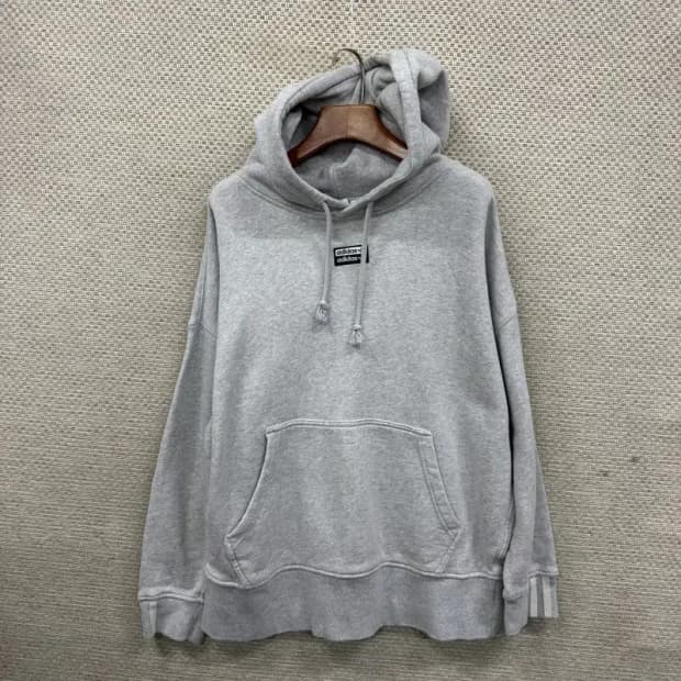 아디다스 센터 자수로고 캐주얼 후드티 L M08957