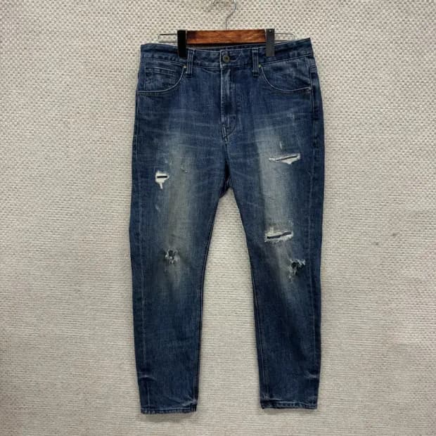 버커루 워싱 데미지 데님 청바지 31인치 M09808