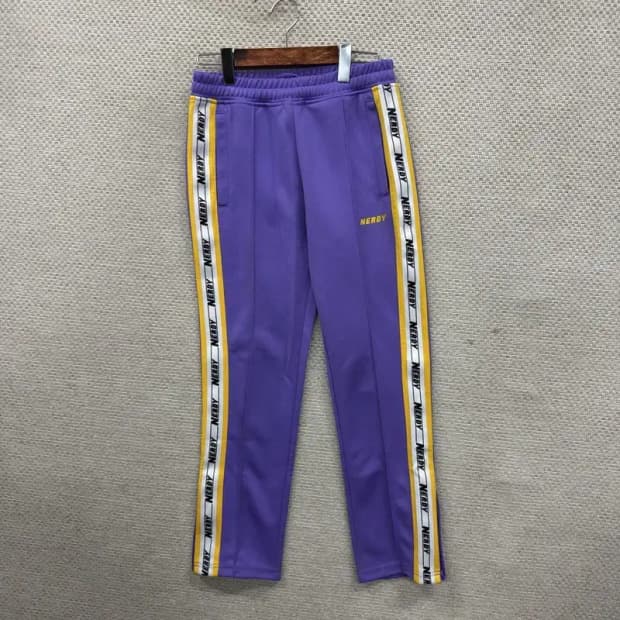 널디 퍼플 사이드라인 츄리닝바지 XS M08976