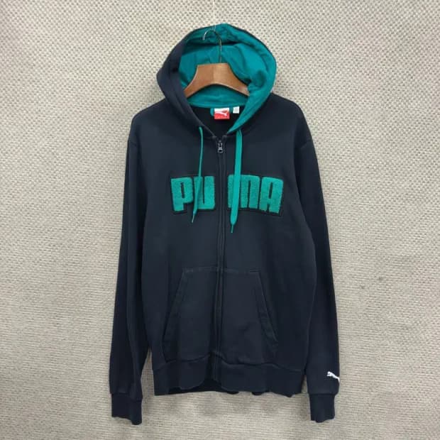 퓨마 자수로고 약기모 캐주얼 후드집업 M M08963