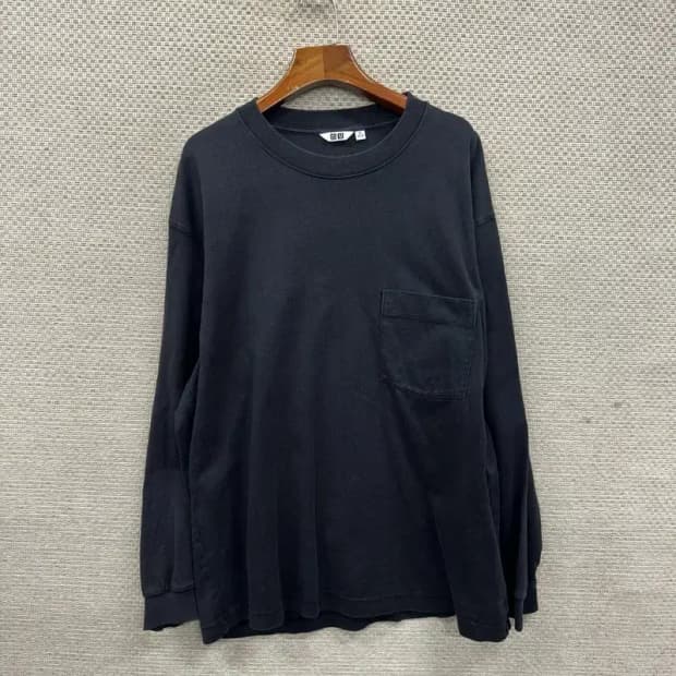 유니클로 U 르메르 캐주얼 롱슬리브 긴팔티 XL M10040