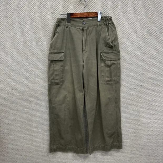 빈티지 Y2K 와이드핏 카고팬츠 면바지 26인치 M10047