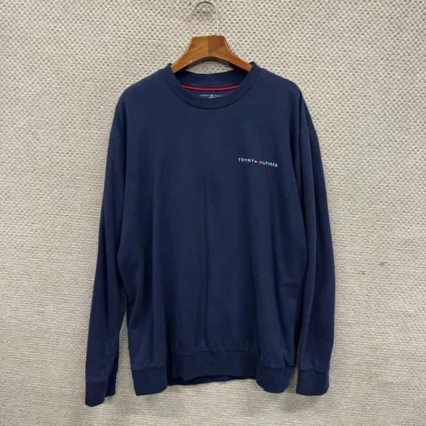 타미힐피거 캐주얼 사이드로고 스웻셔츠 맨투맨 L M10039