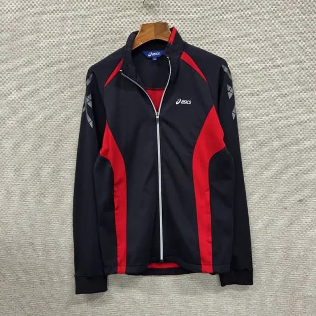 아식스 프린팅로고 캐주얼 져지 집업 160 M10146