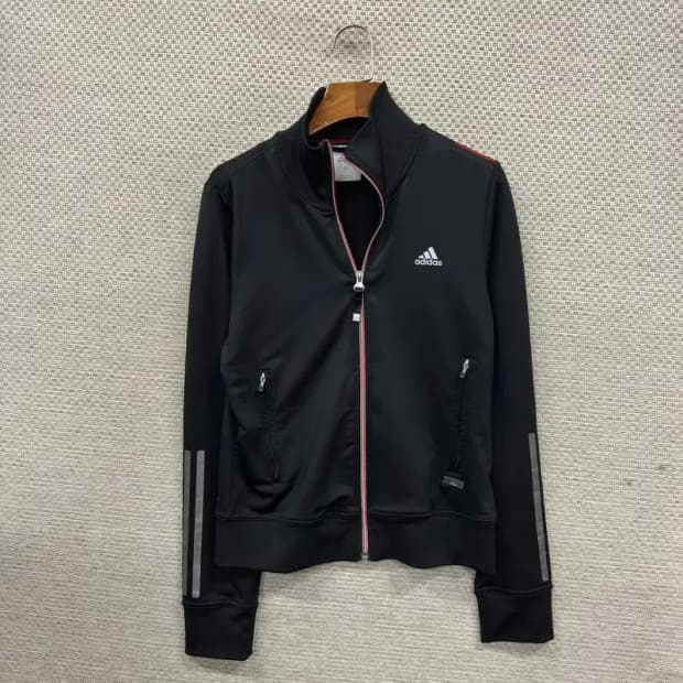 아디다스 프린팅로고 삼선 져지 집업 90 M10147