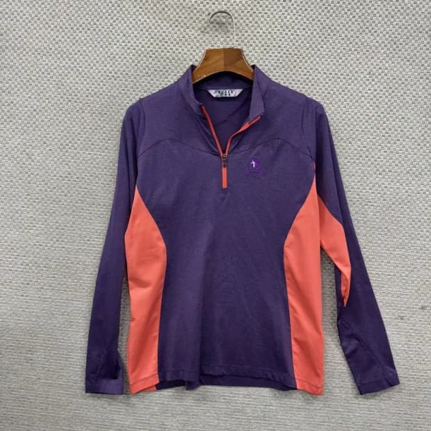 블랙야크 아웃도어 사이드로고 반집업 긴팔티 90 M10406